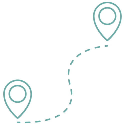 path icon to represent the patient journey for healthcare marketing