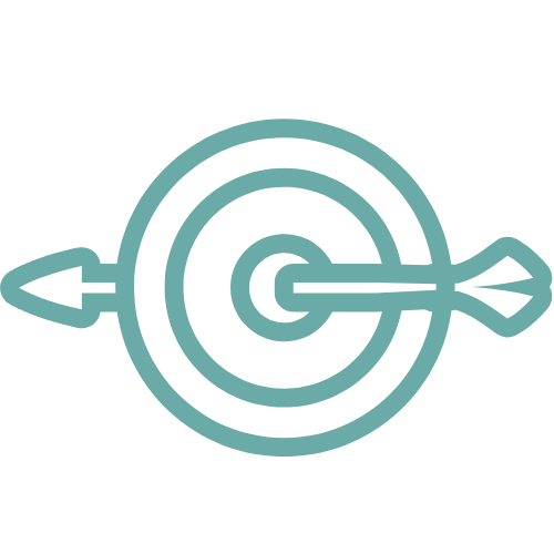 target icon to represent targeted ads for healthcare marketing