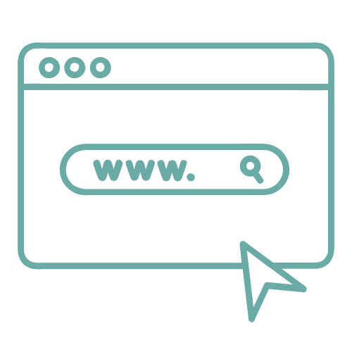 website icon to represent modern website design for healthcare marketing